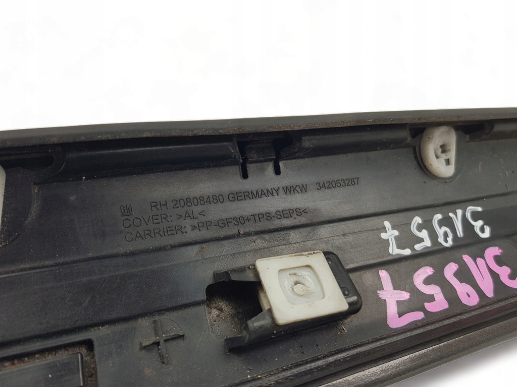 фото №8, Молдинг захист стійка права opel zafira c rh 20808480 лак 190