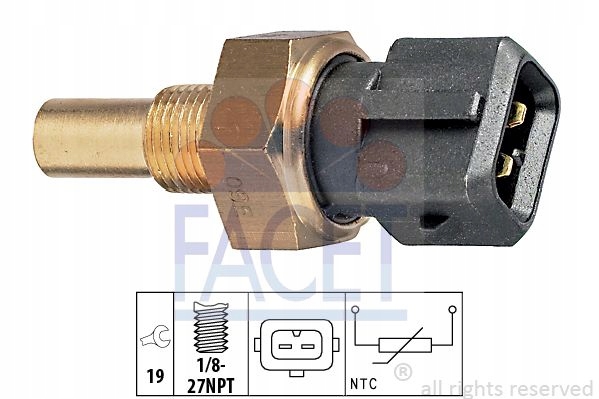 фото №9, Eps 1.830.165 датчик, температура жидкость охлаждающий