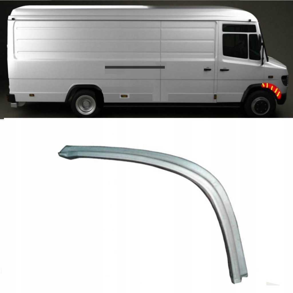 Купити Підкрилок праве перед mercedes vario w670 95-13 внутрішній