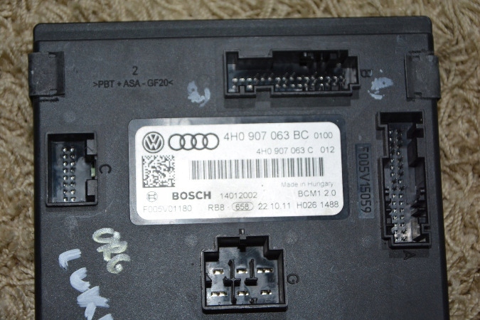 фото №4, Audi a6 4h d4 touareg модуль комфорта 4h0907063bc
