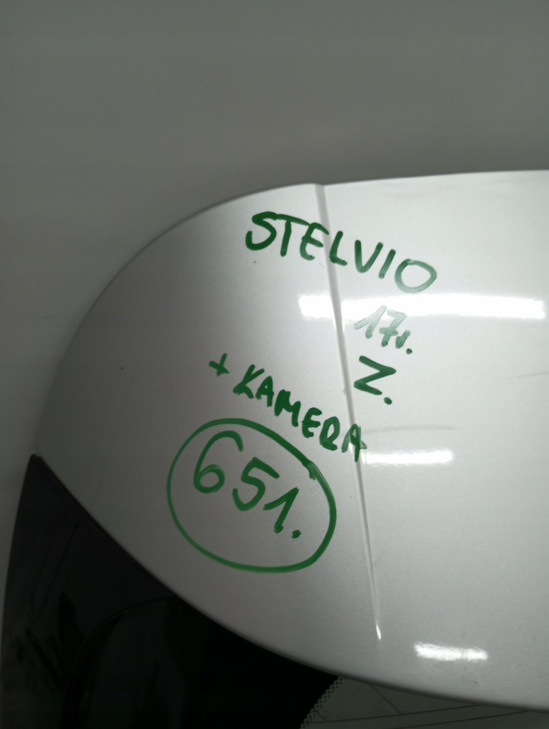 фото №6, Крышка багажника задняя alfa romeo stelvio камера 17r