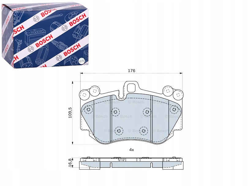 фото №1, Bosch 986 424 073 набор тормозных колодок тормозных, тормоза дисковые