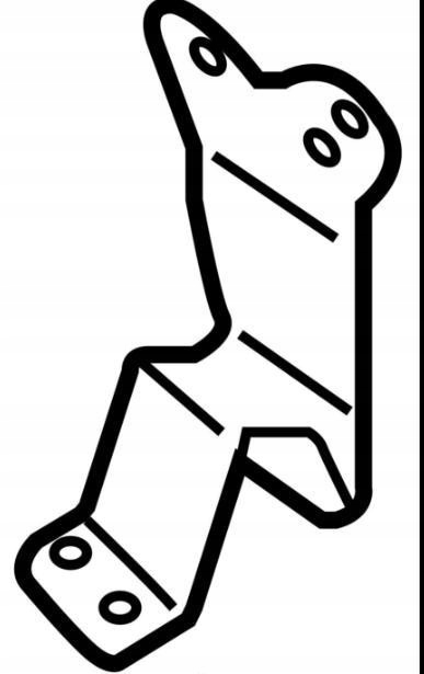 Porsche кронштейн радіатора з правої сторони замка macan 95b807334a в Україні