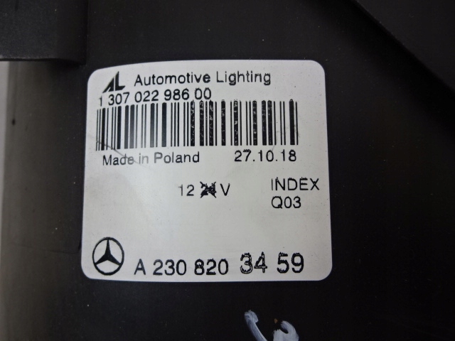 фото №6, Лампа перед правая mercedes sl r230 nowa bixenon