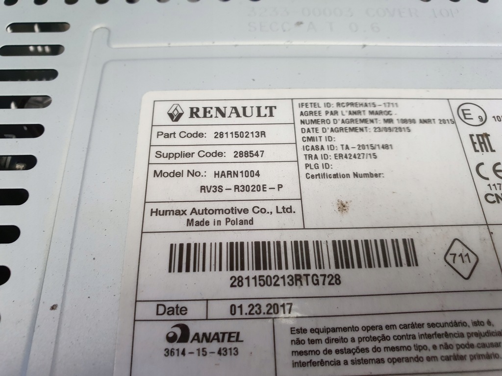 фото №3, Renault kangoo ii радіопрогравач cd радіо mp3 281150213r