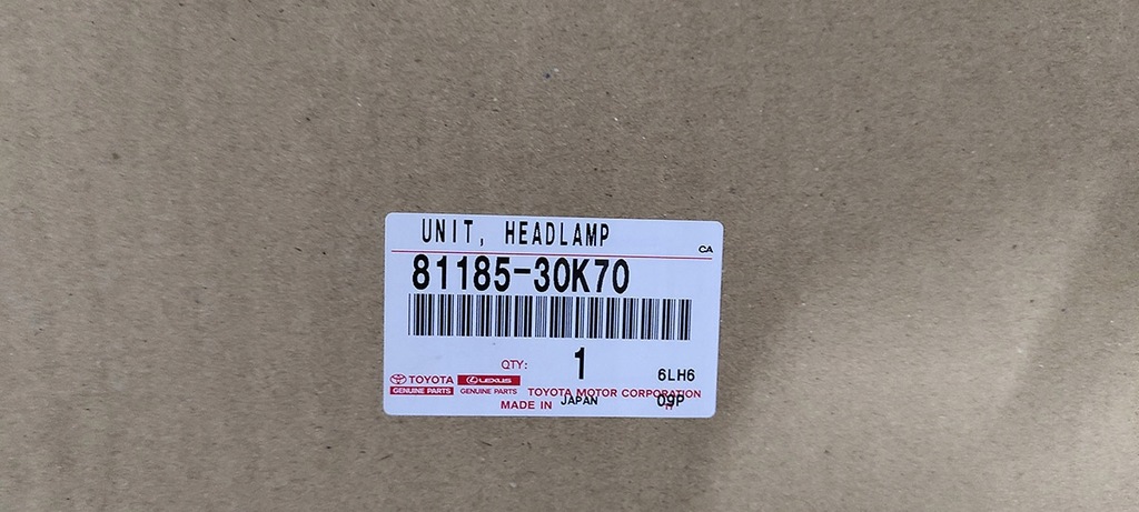 фото №5, Lexus gs 250 лампа фара nowa ліва права