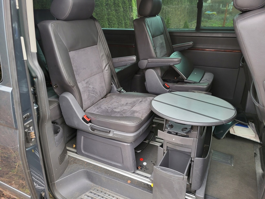фото №11, Vw t5 t6 multivan caravelle сидіння сидіння перед салон рейки алькантара