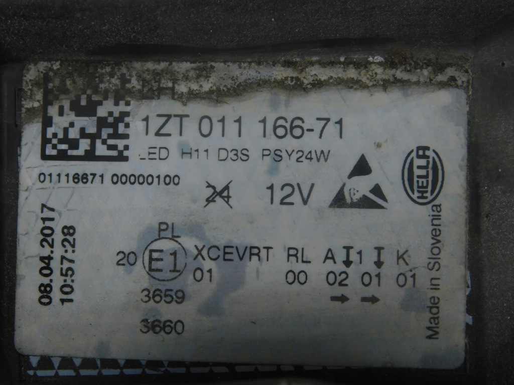 1zt011166-71 фара левый перед ксенон led opel insignia a рестайлинг  2013-2017 Доставка