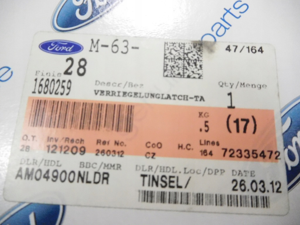 фото №7, Замок багажника ford galaxy 06-15 1680259