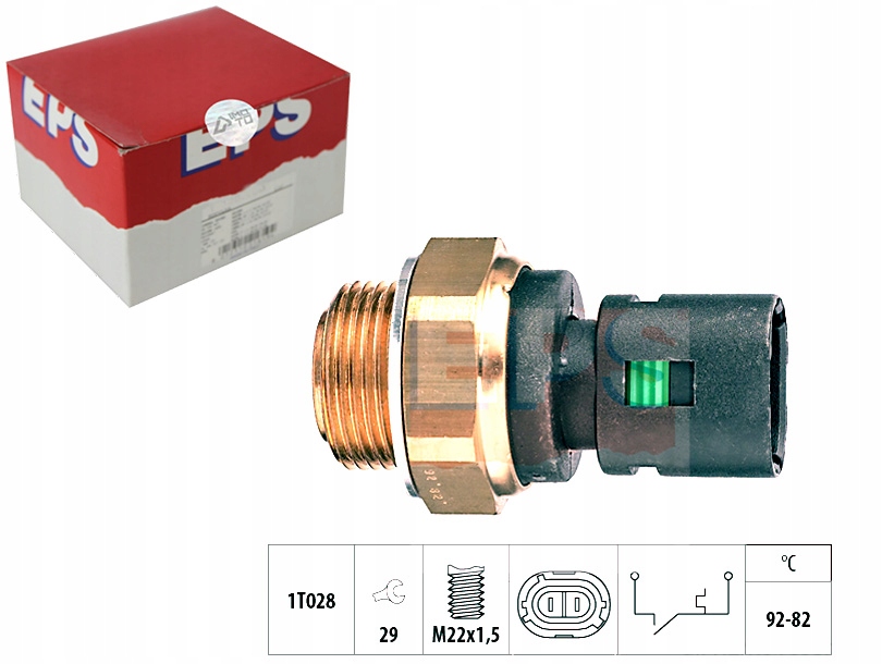 фото №1, Eps 1.850.128 перемикач термічний, вентилятор радіатора