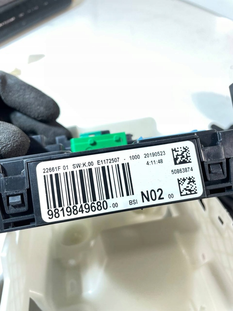 фото №9, Набір стартовий імобілайзер лічильник бортовий комп'ютер bsi peugeot 208 i 1.5 9819849680