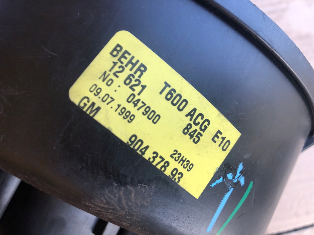 фото №9, Вентилятор обдув повітродувка opel zafira a 1.6