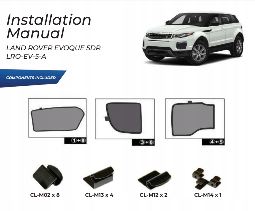 фото №15, Шторки защита land rover evoque 5d защита шторка солнцезащитные