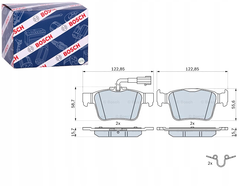 фото №1, Bosch 986 424 848 набор тормозных колодок тормозных, тормоза дисковые