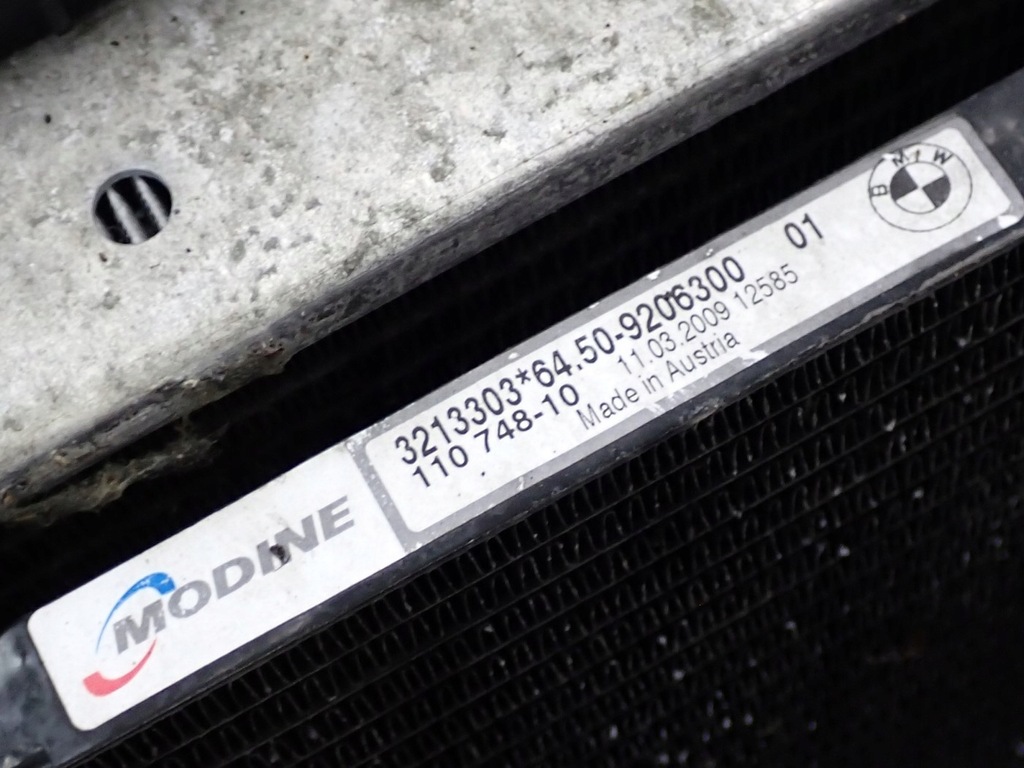 фото №12, Комплект радиатор wody кондиционера вентилятор bmw 3 e90 e91 2.0 1.6 90kw