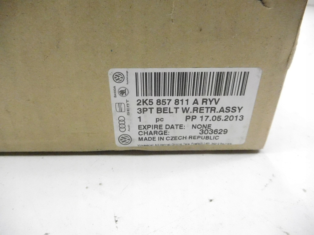 фото №7, Pas безопасности задняя vw caddy iii оригинальный номер 2k5857811a