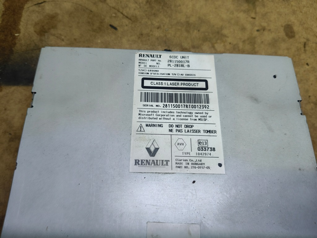 фото №2, Радио cd nav cabasse renault laguna iii 281150017r