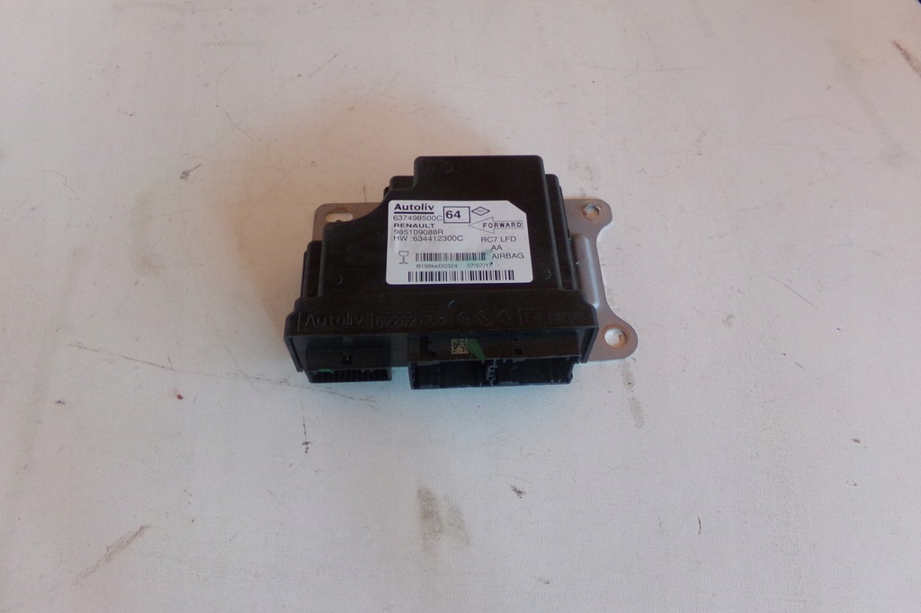 фото №1, Модуль датчик подушка безопасности renault 637498500c 985109088r