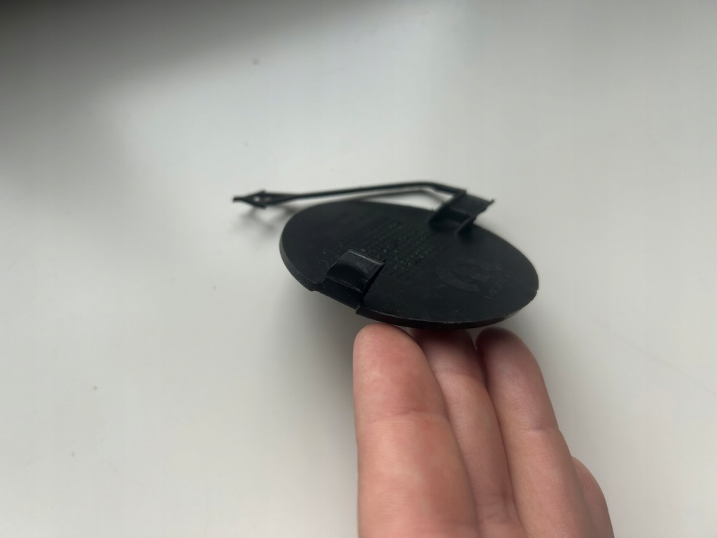 фото №13, Fiat doblo ii lift 2014-2022 заглушка фаркоп перед czarna структура оригінал