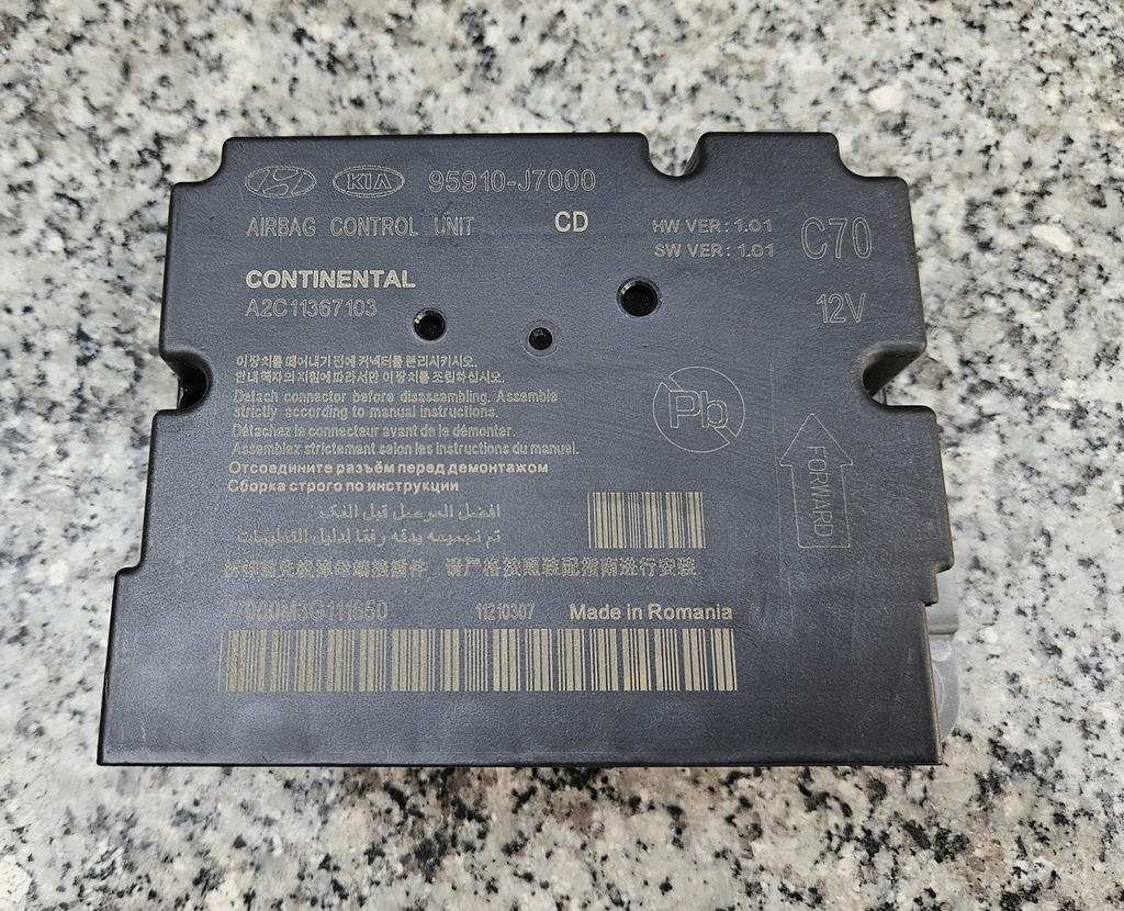 фото №1, Модуль датчик подушка безопасности kia ceed iii xceed proceed 95910-j7000