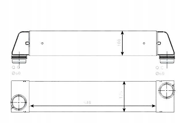 фото №1, Nrf 30528 радіатор повітря наддувний