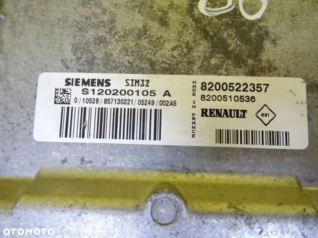 фото №2, Бортовой компьютер двигателя renault clio iii s120200105a / 8200522357 nr86