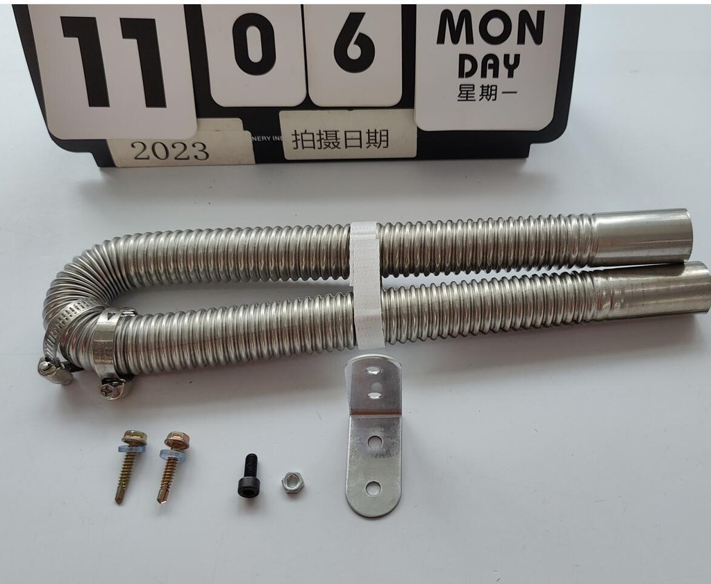 фото №15, Труба выхлопная выхлопных газов трубы выпускной сталь нержавеющая 60cm диаметр 25mm