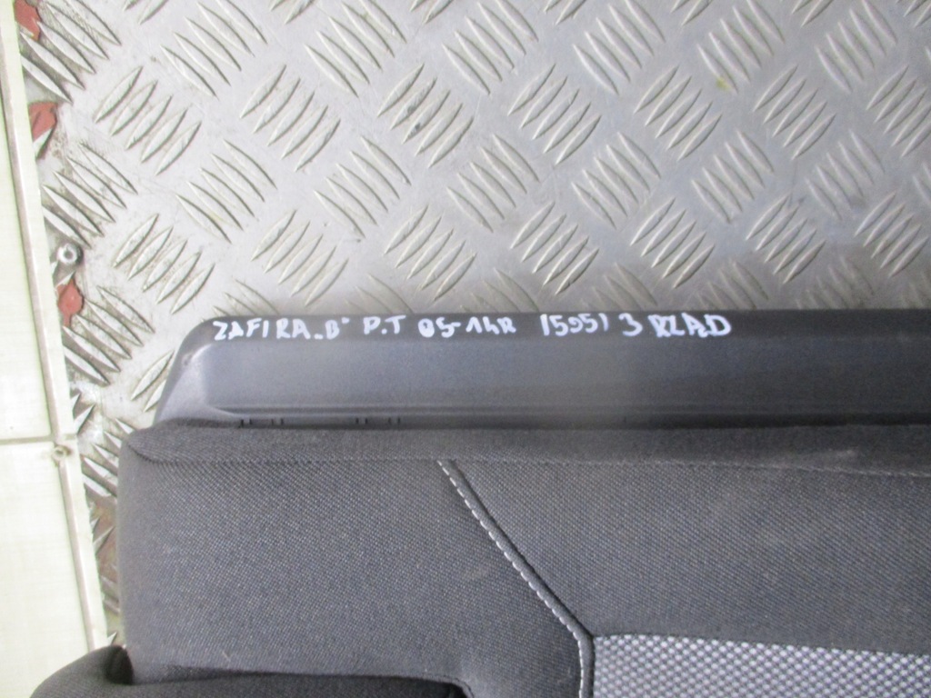фото №4, Сиденье правый задняя 3rząd opel zafira