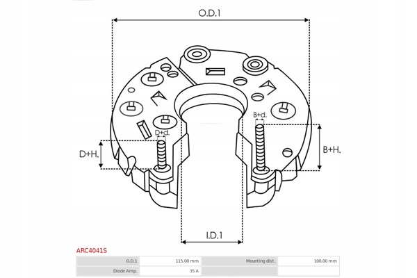фото №3, Випрямляч, генератор as-pl arc4041s