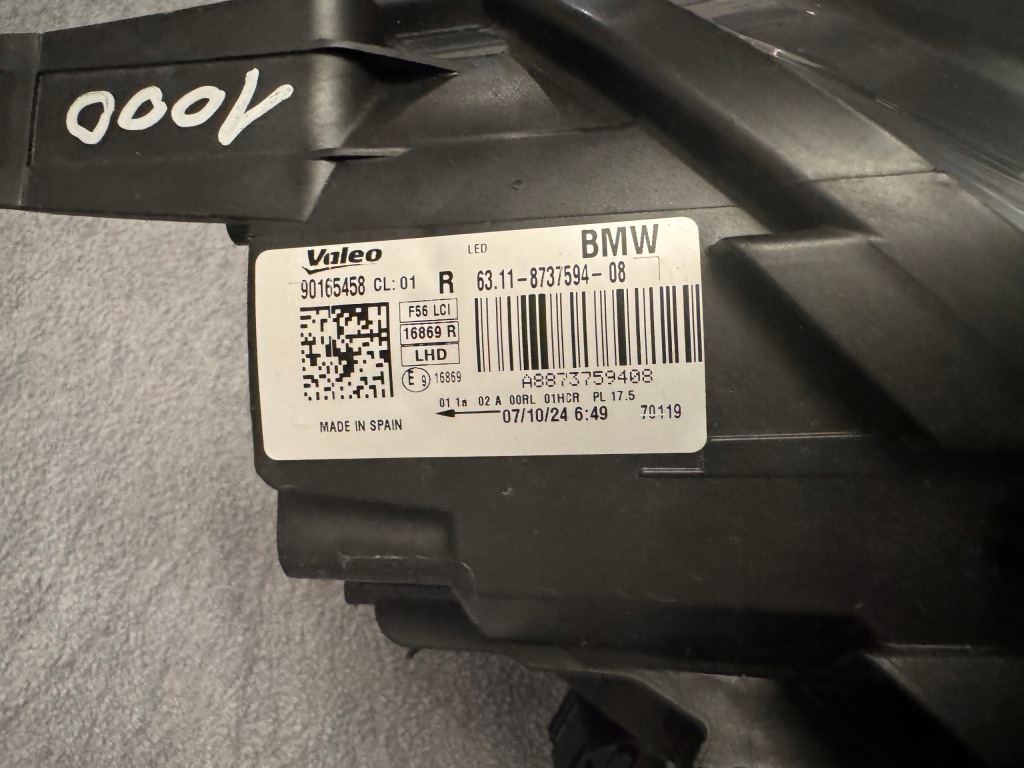 Mini f54 lci рестайлинг  f55 f56 bev f57 фара передняя правый  full led оригинал с Разборки