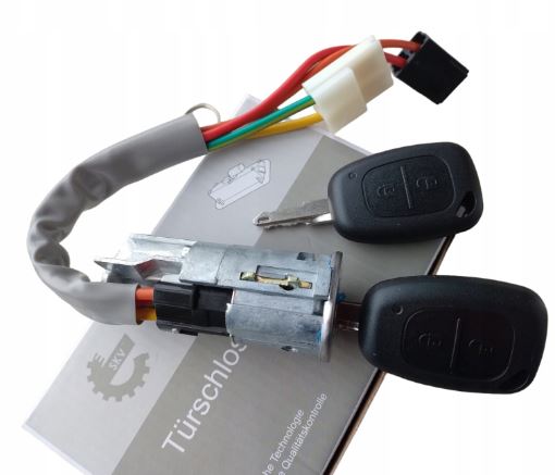 фото №1, Nowa kpl замок зажигания ключи pod pilot колодка замка зажигания renault trafic ii 01-