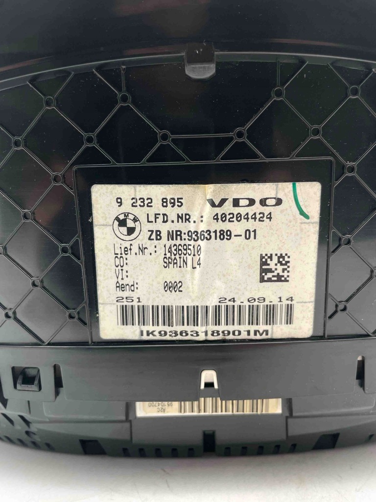 фото №10, Лічильник bmw 4 coupe f32, f82 9232895 2.0l бензиновий 180kw 2015