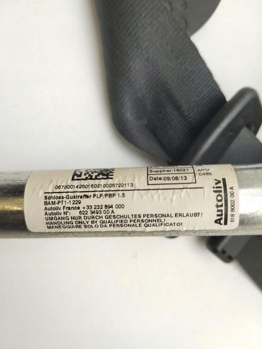 фото №8, Maserati quattroporte 2014 pas безпеки сидіння передній 6700014260