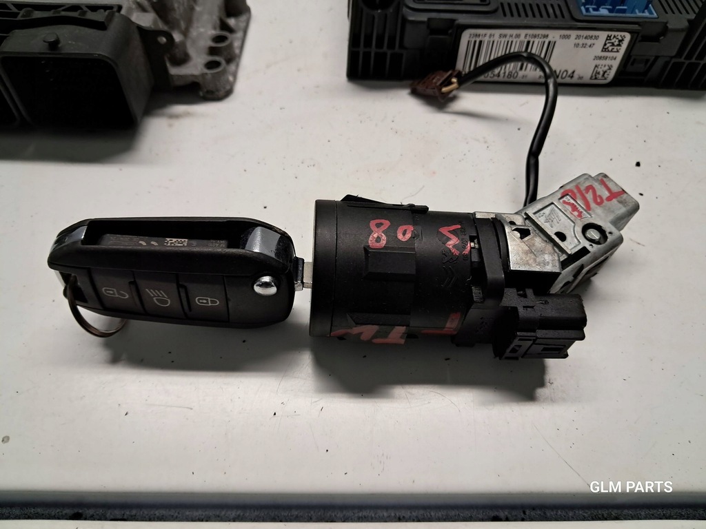 фото №6, Peugeot 308 ii t9 1.6 hdi набір стартовий бортовий комп'ютер bsi ключ замок запалювання