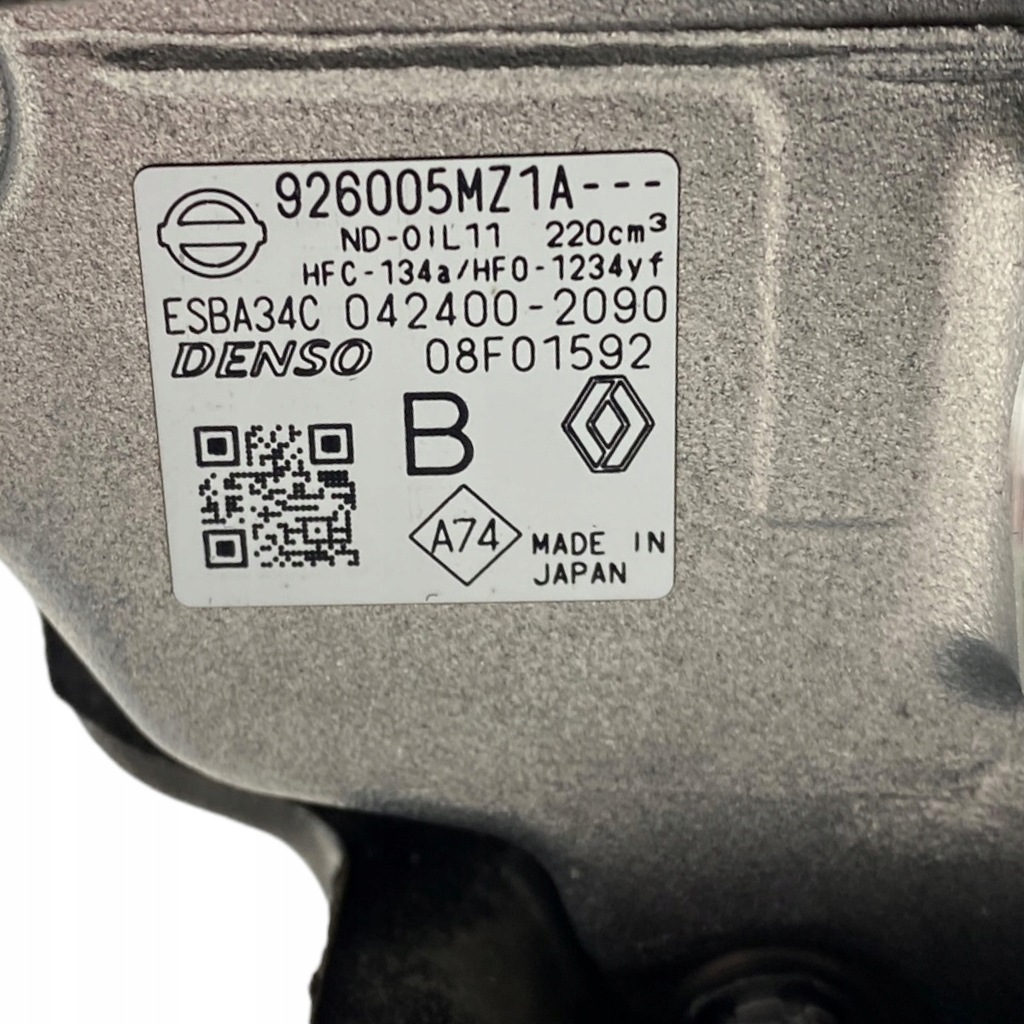 фото №14, Nowa оригинальный номер компрессор кондиционера renault megane scenic ev e-tech 926005mz1a