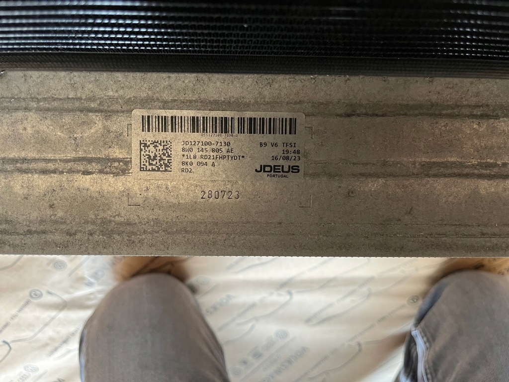 фото №11, Audi a4 s4 b9 a5 8w lift 3.0tfsi 260kw/354km pas перед радіатор вентилятор