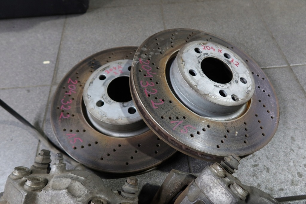 фото №7, Mercedes w204 тормозные диски суппорты перед 322mm w207