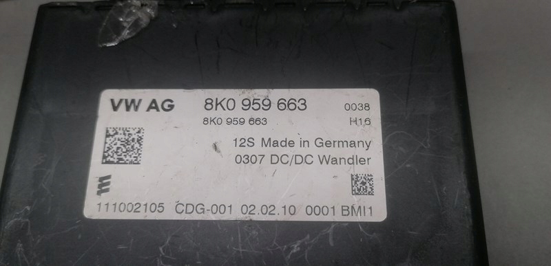 фото №8, Audi a5 8t8 модуль стабилизатор напряжения 8k0959663