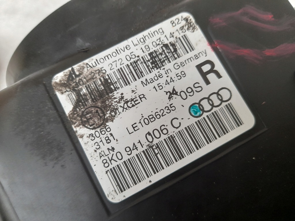 фото №12, Лампа права audi a4 b8 lift 8k0941006c