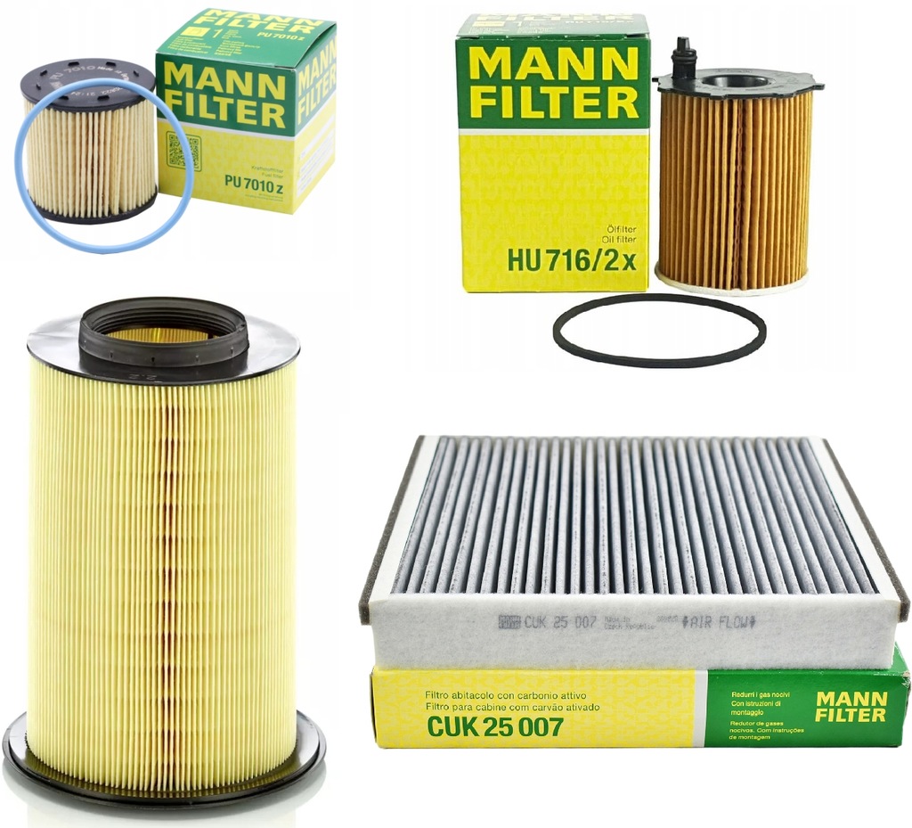 фото №1, Mann комплект 4 фільтрів ford focus iii 1.5 tdci