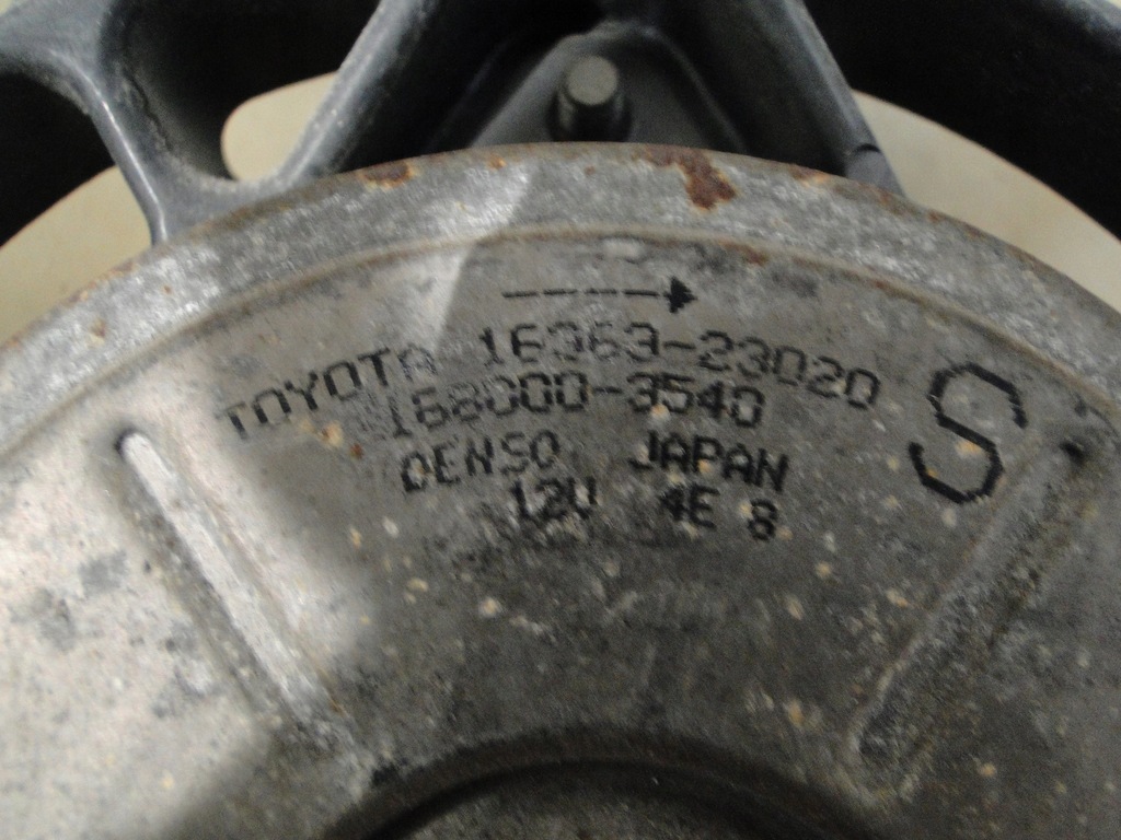 фото №7, Corolla verso 1.6 вентилятор радіатора 16363-23020