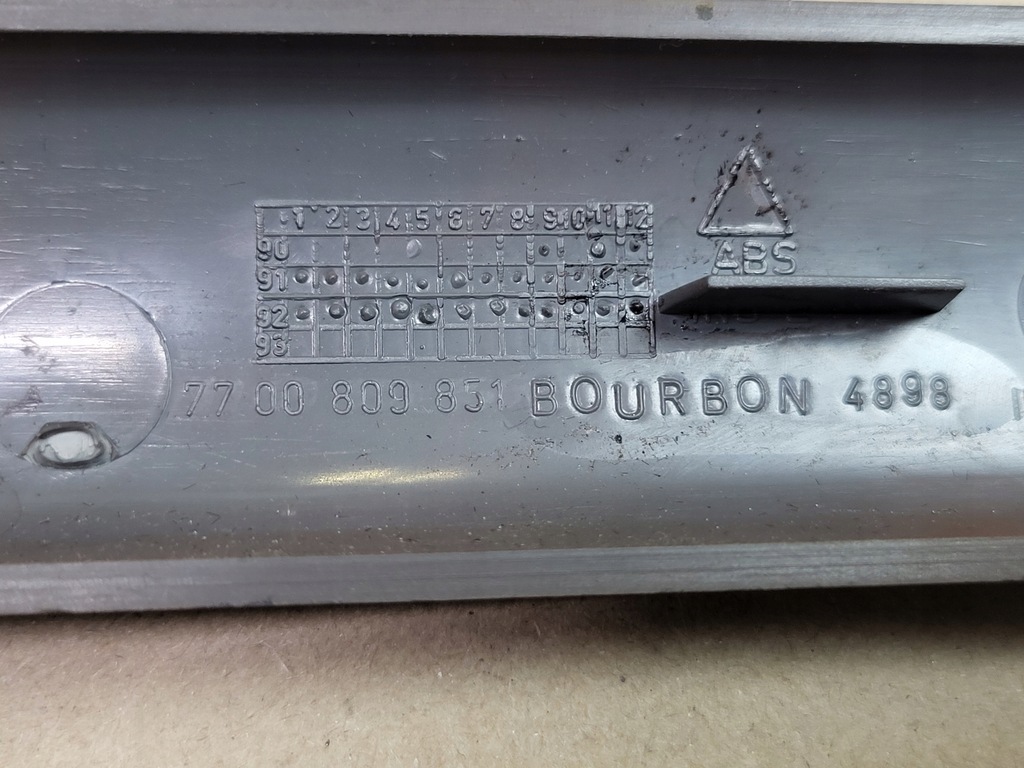 фото №11, Молдинг dekor консоли панели drewno bourbon renault safrane 7700809851 оригинальный номер eu