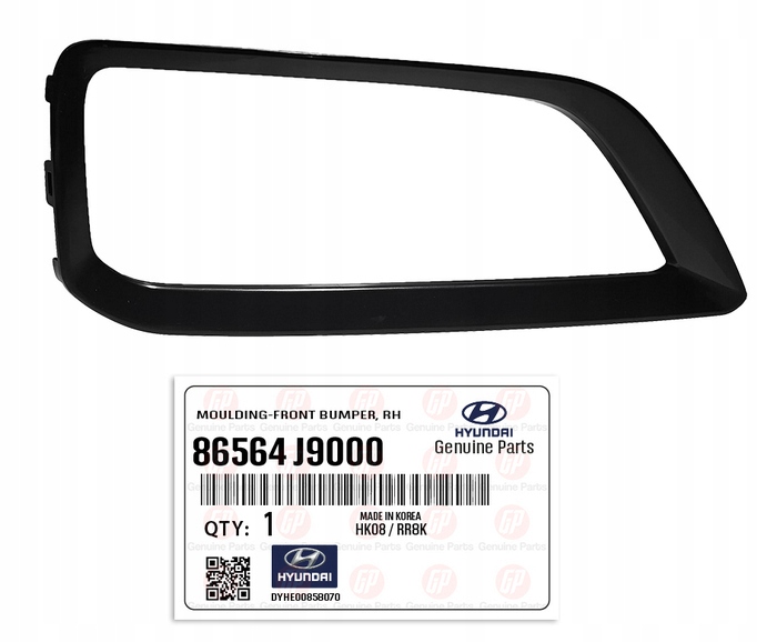 фото №1, Hyundai kona 2017-2020 рамка противотуманной фары правая 86564j9000 оригинал