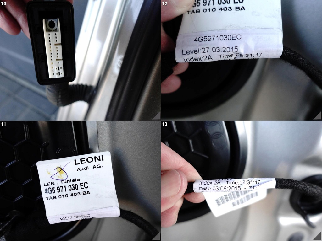 фото №11, Audi a6 s6 rs6 c7 4g0 11-18 lift двері+ скло праве перед демонтаж kolorn3n3