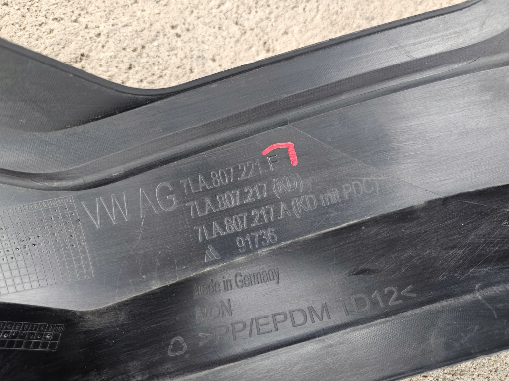 фото №14, Volkswagen transporter t6.1 lift 23r бампер передний перед 7la807221f