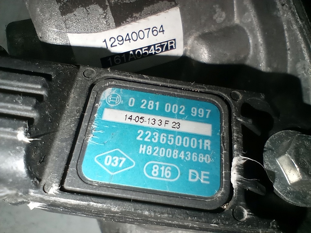 фото №8, Renault дросельна заслінка датчик map 161a05457r 0281002997 europa