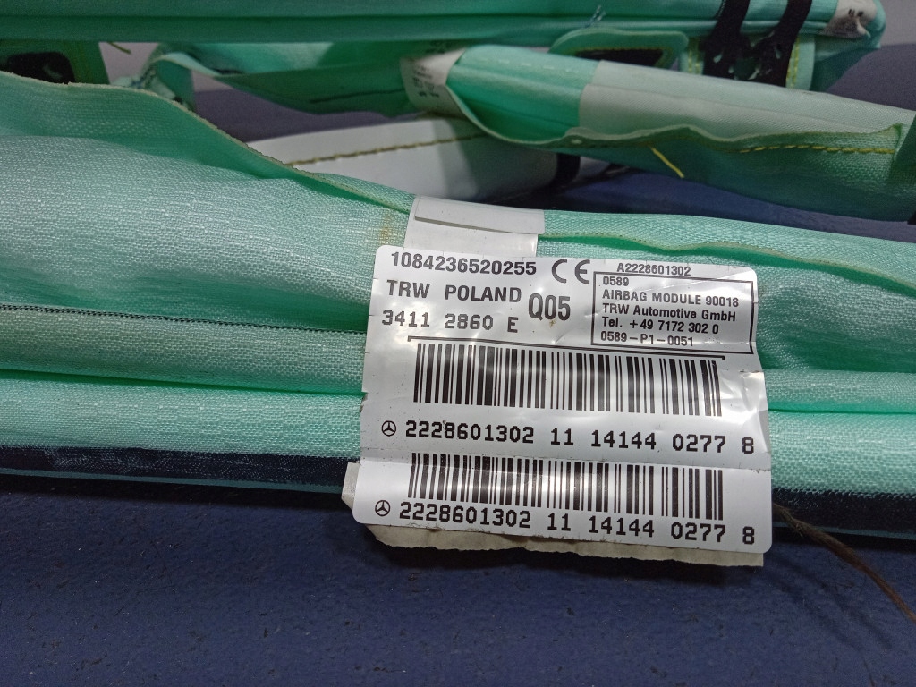 фото №4, Mercedes s klasa w222 long подушка безопасности шторка безопасности правая a2228601302