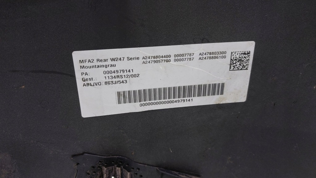 фото №12, Бампер задня mercedes b klasa w247 18r a2478855100