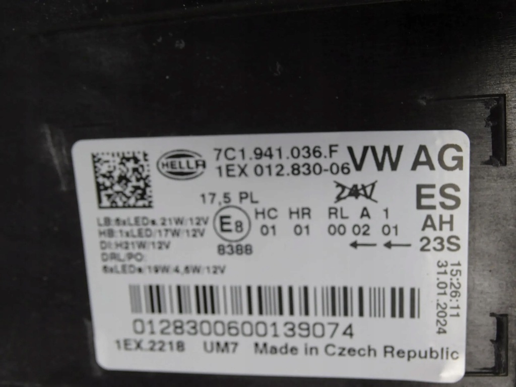 фото №8, Лампа перед правая vw crafter ii 7c man tge 7c1941036f