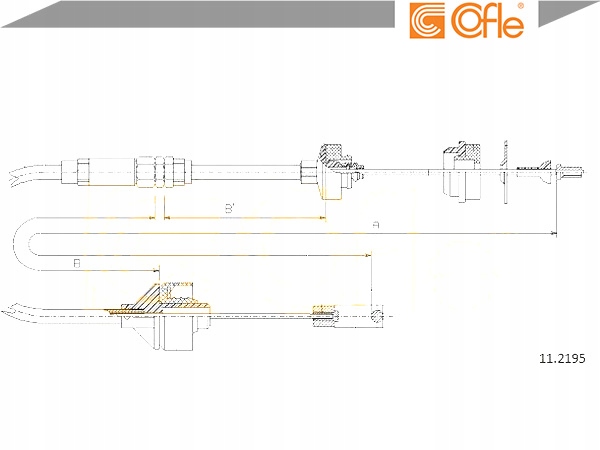 фото №2, Тяга трос сцепления [cofle]